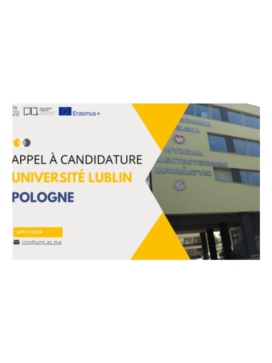 Appel à candidature — Université de Lublin (Pologne)